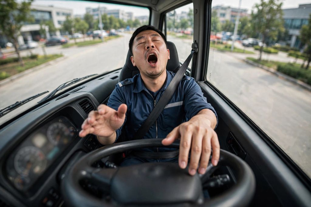 疲劳驾驶算法示意